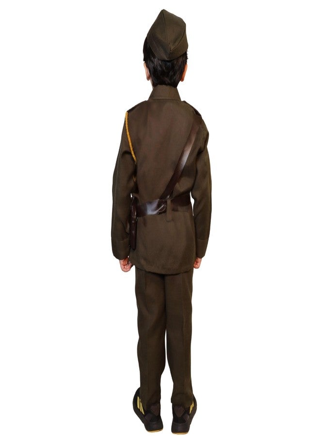 كاكو فانسي دريسيس زي تنكري للأولاد من كاكو، مستوحى من شخصية سوبهاش تشاندرا بوس | زي تنكري لبطل قومي ومناضل من أجل الحرية، مناسب ليوم الاستقلال ويوم الجمهورية - للأعمار من 14 إلى 17 عامًا - مصنوع من البوليستر - Image 3